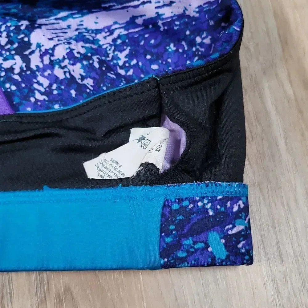 💜Champion Purple and Teal Athletic Bra Medium